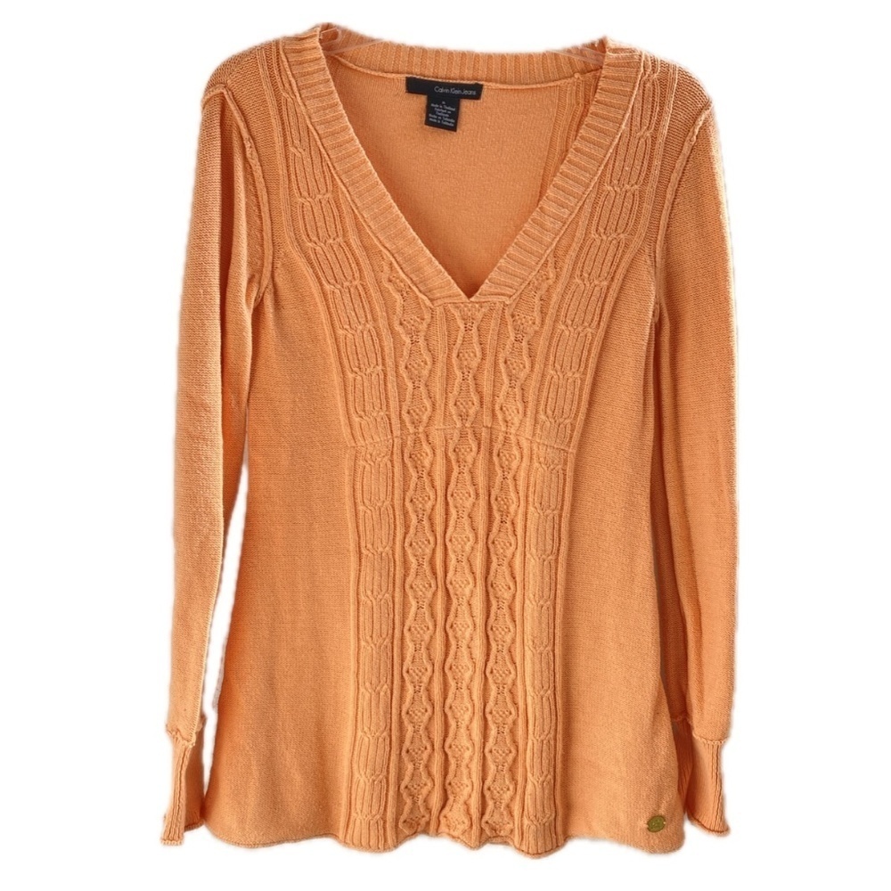 Calvin Klein - Women's - Peach - Sweater - Size: Medium